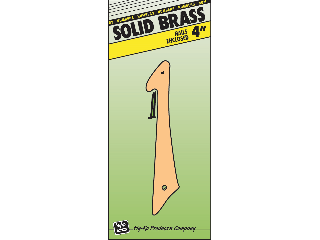 House Numbers 4" Solid Brass Nail-on (0 thru 9))