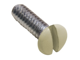 Wall Plate Replacement Screws, White