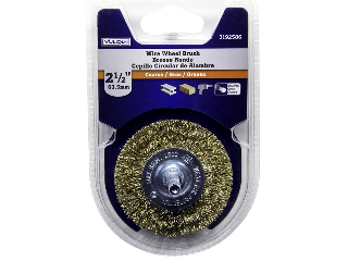 Stem Mounted Coarse Crimped Wire Wheel Brush (Sizes)