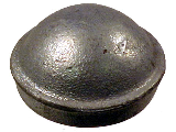 Line Post Dome Cap 2-7/8" Galv Steel