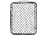 Galv Chain Link Walk Gate 39"x 48" Tall