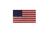 Reflective American Flag, 3-3/4 x 6-1/2 In