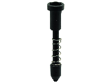 Plastic Window Screen Plunger Latch, Black