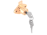 Desk Drawer Lock 7/8" #V826 Brass Keyed Single