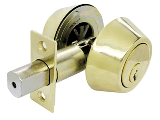 Deadbolt Double Cylinder Ultra 43968 Polished Brass