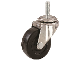 Swivel Caster 2" Rubber 80 Lb 5/16-18 Threaded Stem