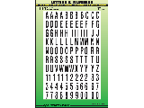 Letter & Number Set 1" Black-on-White Self-Stick