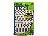 Number Set 2" Black-on-White Self-Adhesive