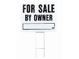 Lawn Sign 20 x 24 Plastic: For Sale By Owner