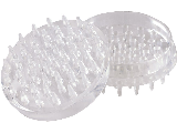 Caster Cups Round Spiked (4) 1-7/8" Clear Plastic