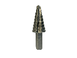 High Speed Steel Step Drill Bit 9 Steps, 1/4 In - 1-1/2 In