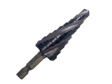 Cobalt TiAIN 9 Steps Fast Spiral Step Drill, 1/4 In - 3/4 In