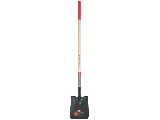 Long Handle Square Point Shovel, 48 In Wood Handle