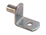 Shelf Support Angled Chrome w/ Steel 1/4" Pin (Each)