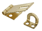 Hasp 1-3/4" V30 Steel Brass Finish