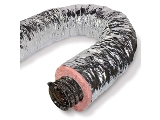 Metalized Insulated Flexible Duct, 6 In x 25 Ft