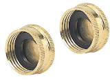 Brass Female Hose Cap 2 Pack