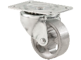 Swivel Caster 4" Steel Wheel 450 Lb Plate Mount