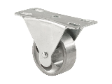 Rigid Caster 2" Steel Wheel 150 Lb Plate Mount