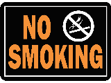 Sign 10 x 14 Aluminum: No Smoking