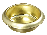 Door Cup Finger Pull 3/4" V142 Brass Finish