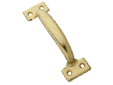 Door Pull 6-1/2" Utility V171 Steel Brass Finish