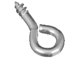 Screw Eyes (10) 5/8" #214-1/2 Zinc Steel