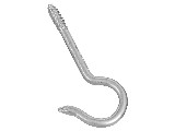 Ceiling Hook (1) 4-7/16" #2 Zinc Steel