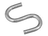 Open S Hook  1 In Zinc Plated 6 Pack