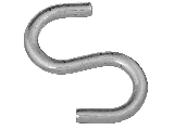 Open S Hook 3 In Zinc Plated 1 Pack