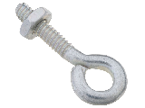 Eye Bolts with Nut Zinc Plated Steel (Sizes)