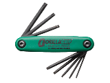 Gorilla Grip Fold Up Torx Key Set, 7 Pc