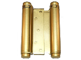 Heavy Double Action Spring Hinges Satin Brass (Sizes)