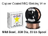 MIG Welding Wire Mild Solid Steel .030 33 Lb Spool