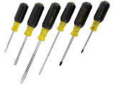 Vinyl Grip Screwdriver Set, 6 Piece