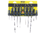 Stanley Standard Fluted Screwdriver Set, 10 Pc