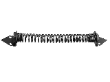 Gate Spring Torsion Closer 12" #V850 Saton Black