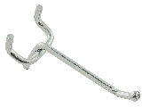 Peg Hook 2" x 1/8" Single SP2310 Zinc Steel