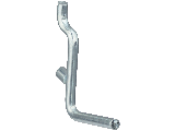 Peg Hook 1-1/2" x 1/4 Angled SP2351 Zinc Steel