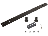 Interior Barn Sliding Door Track Extension Kit, Satin Nickle