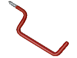 Ladder Hook (2) 4" Medium 2157 Vinyl Coated Steel