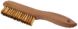 Shoe Handle Wire Brush Brass Bristles