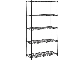 Black 5 Tier Shelving Unit