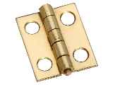 Narrow Hinge 3/4 x 5/8 (2) V1800 Polished Solid Brass