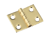 Broad Hinges 3/4 x 1 (4) V1802 Polished Solid Brass