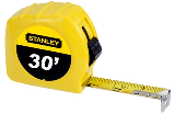 Retractable Measuring Tape, 1 In X 30 Ft