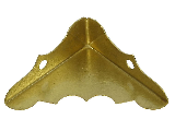 Decorative Corners (4) 9/16 x 1-1/4" Solid Brass