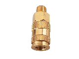 V Style Brass Coupler 1/4 In Male NPT