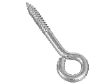 Screw Eye 5/16 In x 4 In Stainless Steel