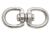 Chain Swivel Round Eye 5/8 In x 5/8 In Nickel Finish